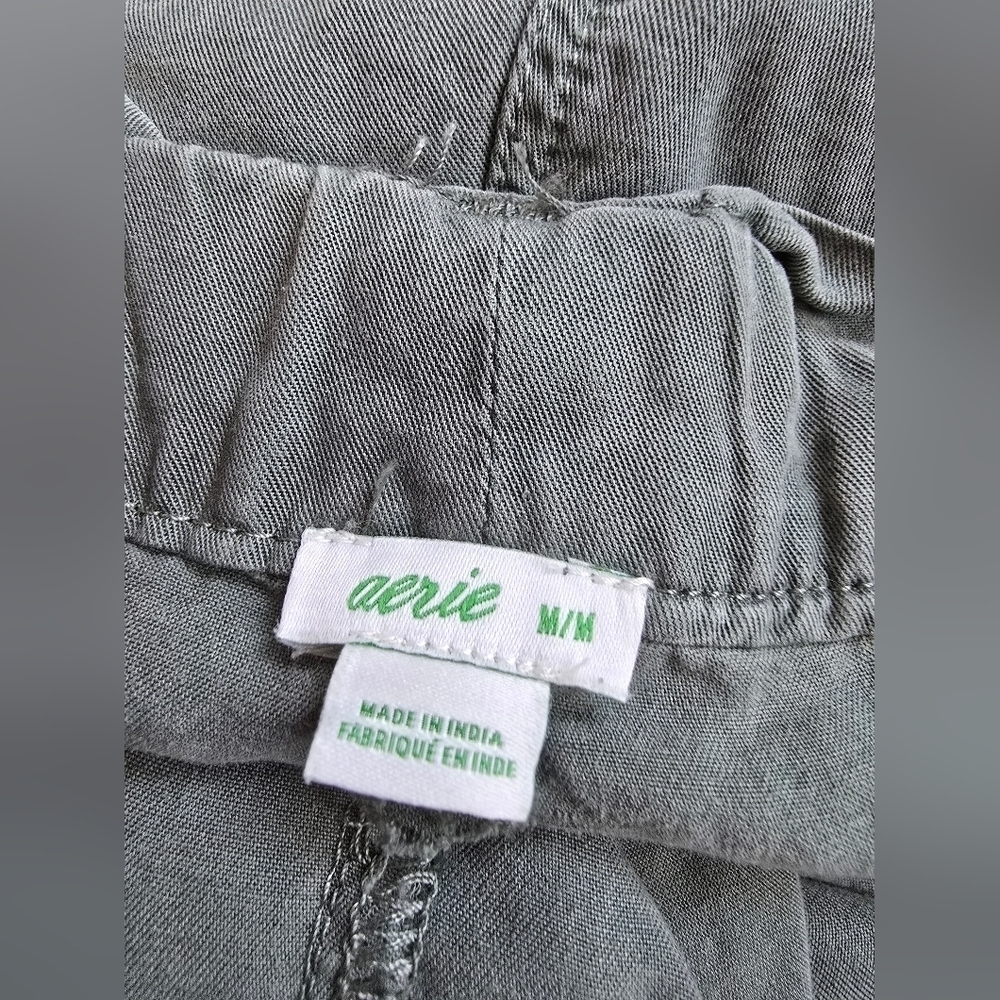 Aerie Women's Green Flowy Shorts - Picture 8 of 8